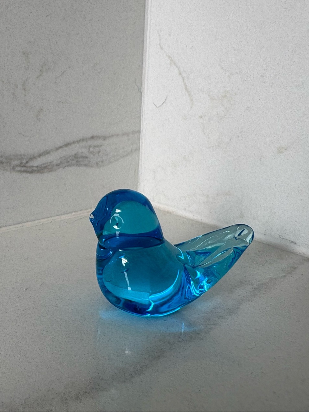 Titan Art Glass Happy Little Bluebird Figurine